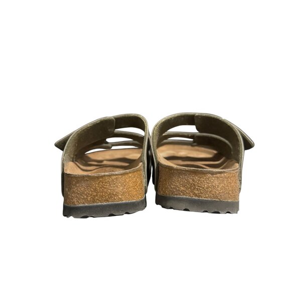 Birki's by Birkenstock Marseille Sandal In Stone Birko-Flor Narrow Fit, Size 38 - Picture 3 of 10